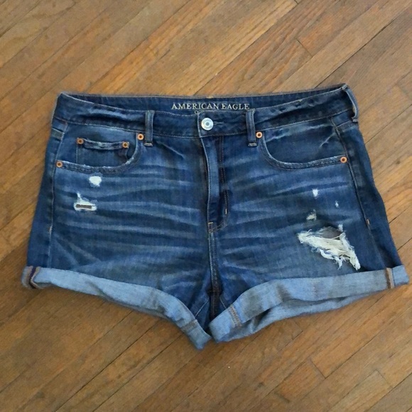American Eagle Outfitters Pants - AEO ripped jean shorts size 12.